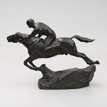 HEINRICH SPLIETH, skulptur, brons, signerad Splieth, 1919, W Nürnberg, Berlin S42.