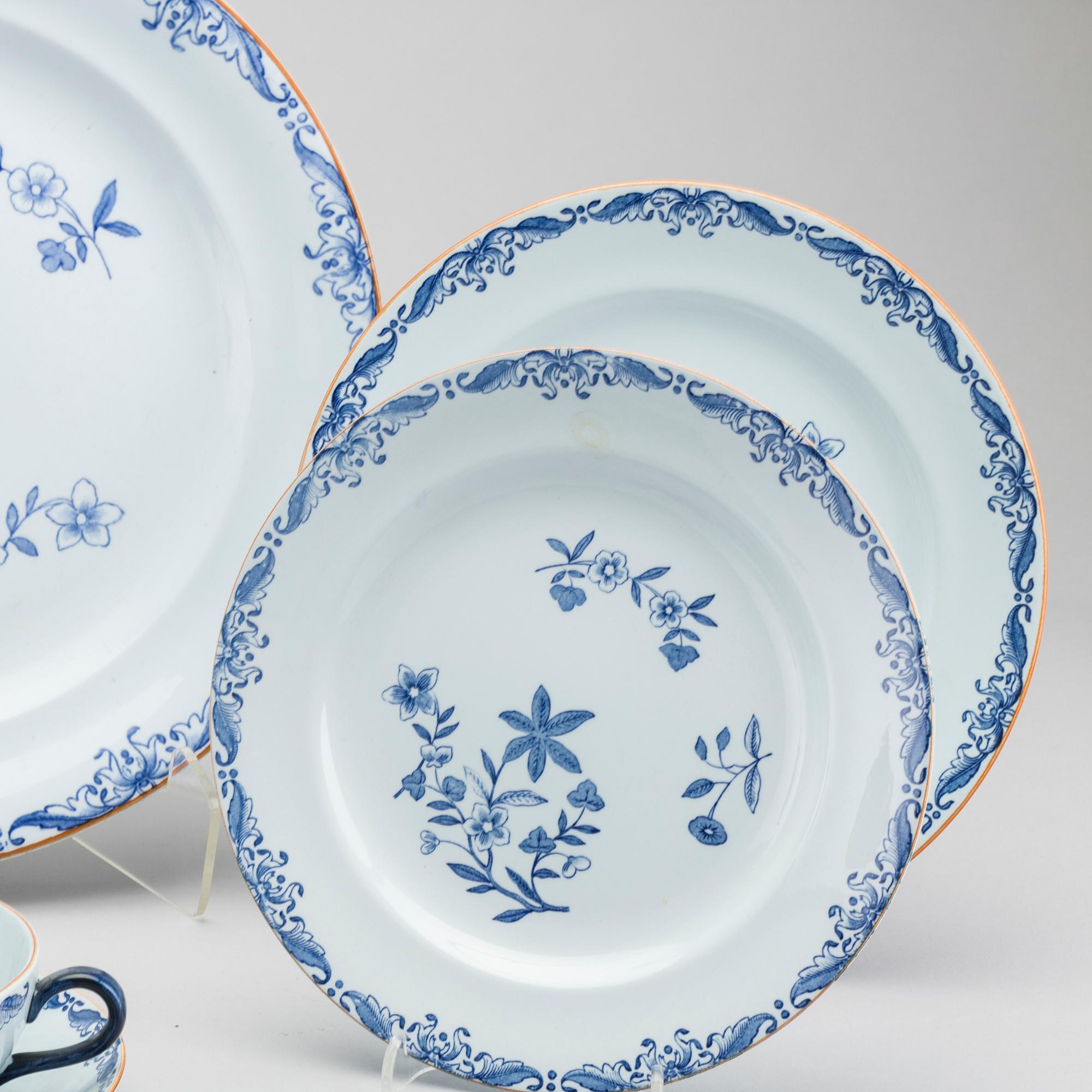 SERVIS, 24 delar, porslin, "Ostindia", Rörstrand, 1900-tal.