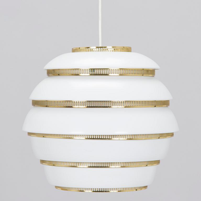 Alvar Aalto, ceiling lamp, "Beehive" A331, Valaisinpaja / Artek, late 20th century.