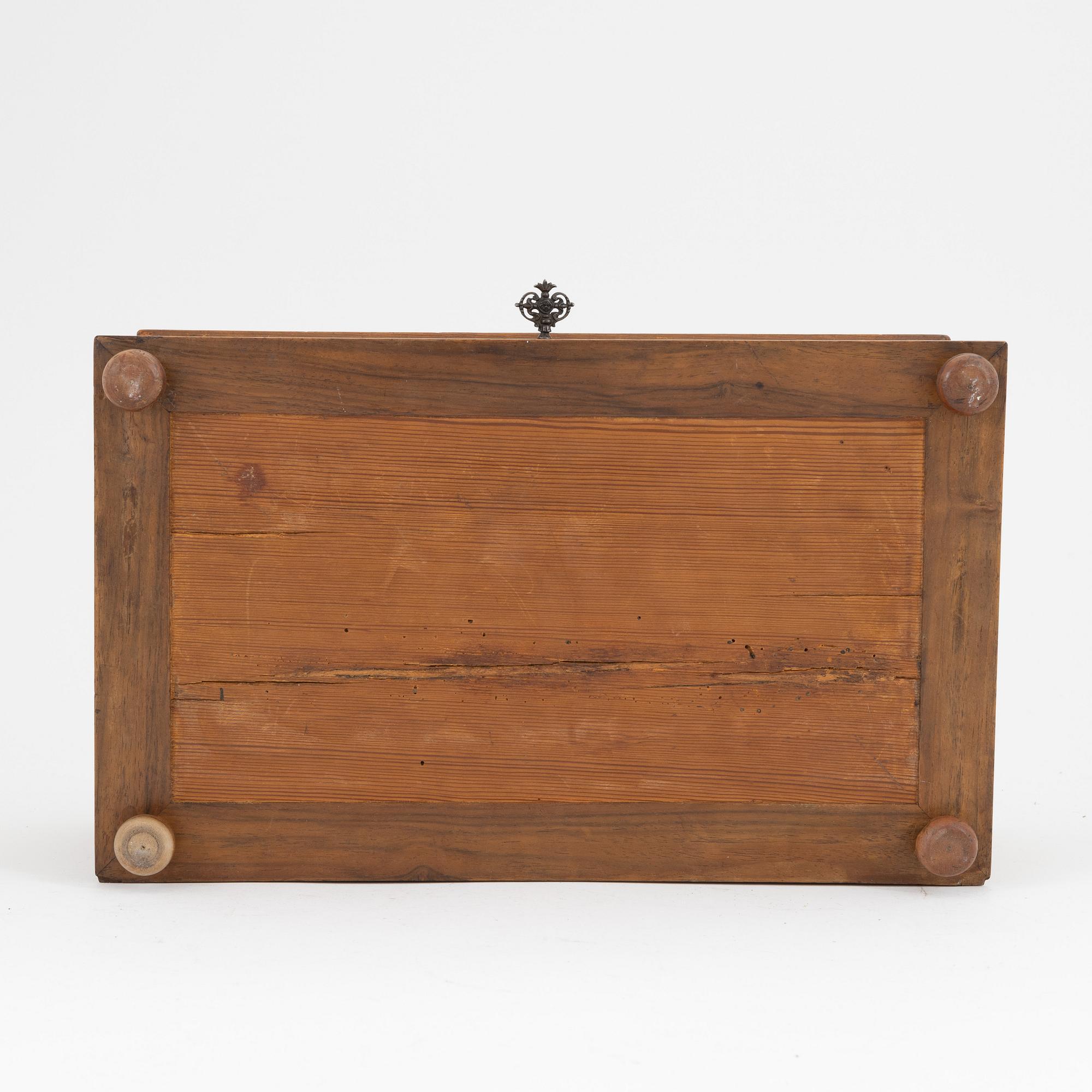 A wooden baroque and baroque style box, 17th-19th century.