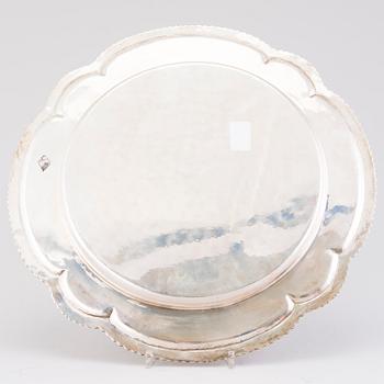 PLATE, silver 925, South America.