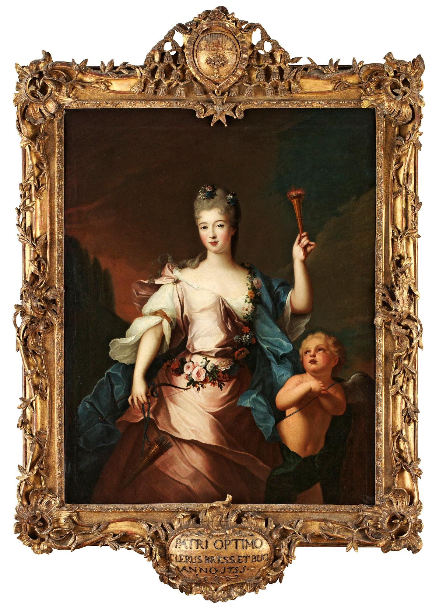Nicolas de Largilliere Hans krets, Allegoriskt porträtt.