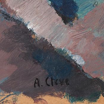 AGNES CLEVE, Signed A Cleve. According to inscription on verso executed 1917. Oil on paper panel.