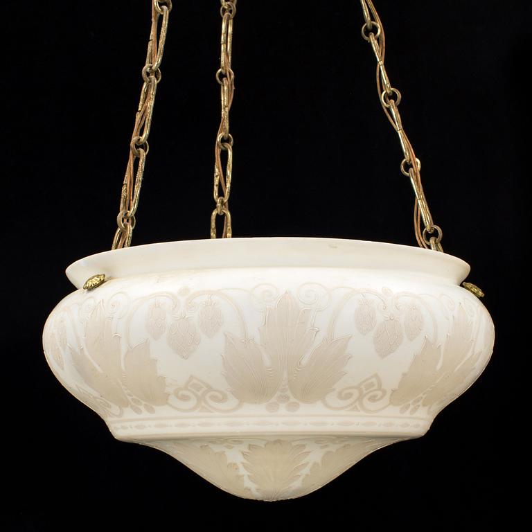 An early 20th century ceiling lamp.