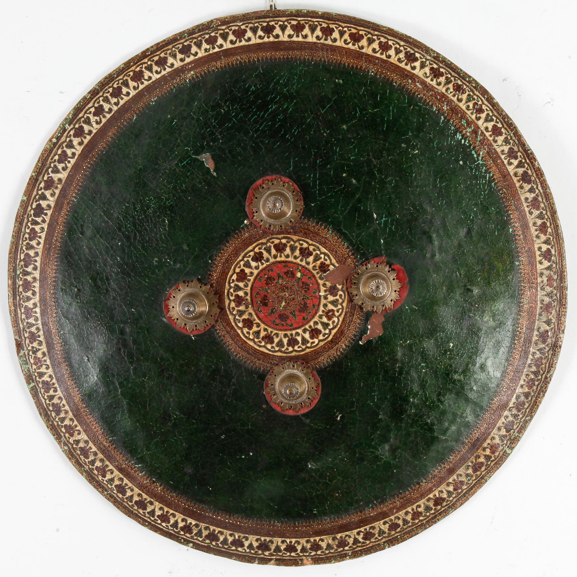 a indo persian shield from the late 19h Century.