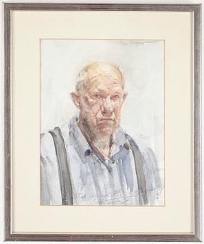 Alvar Jansson · ALVAR JANSSON, akvarell. Signerad och daterad 3 april 89.