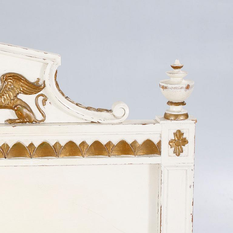 A gustavian style bed, early 20th century.