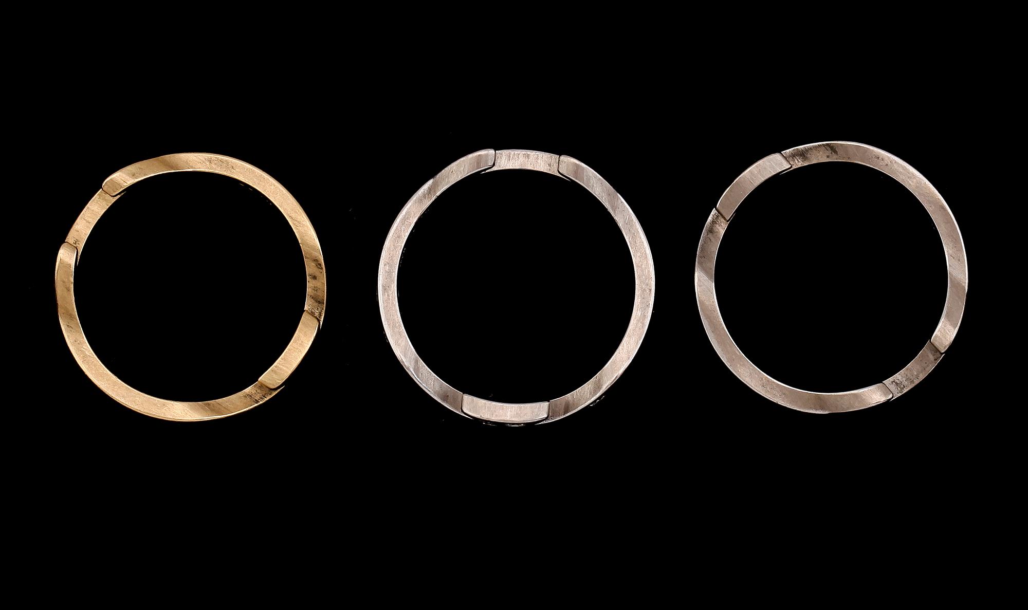 RING, 18K guld/vitguld med diamanter, "Fusion", Nina Koppel, Georg Jensen, Danmark. Total vikt ca 17 g.