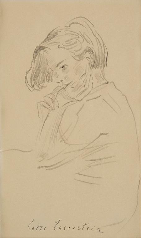 Lotte Laserstein, Contemplative girl.
