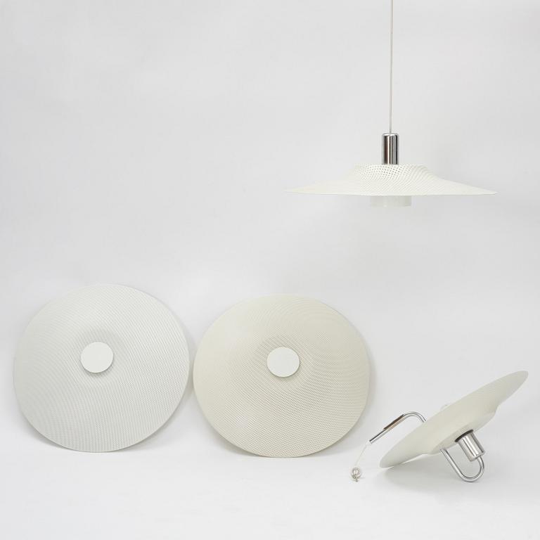 Börge Lindau & Bo Linderkrantz, four lamps, Zero, late 20th Century.