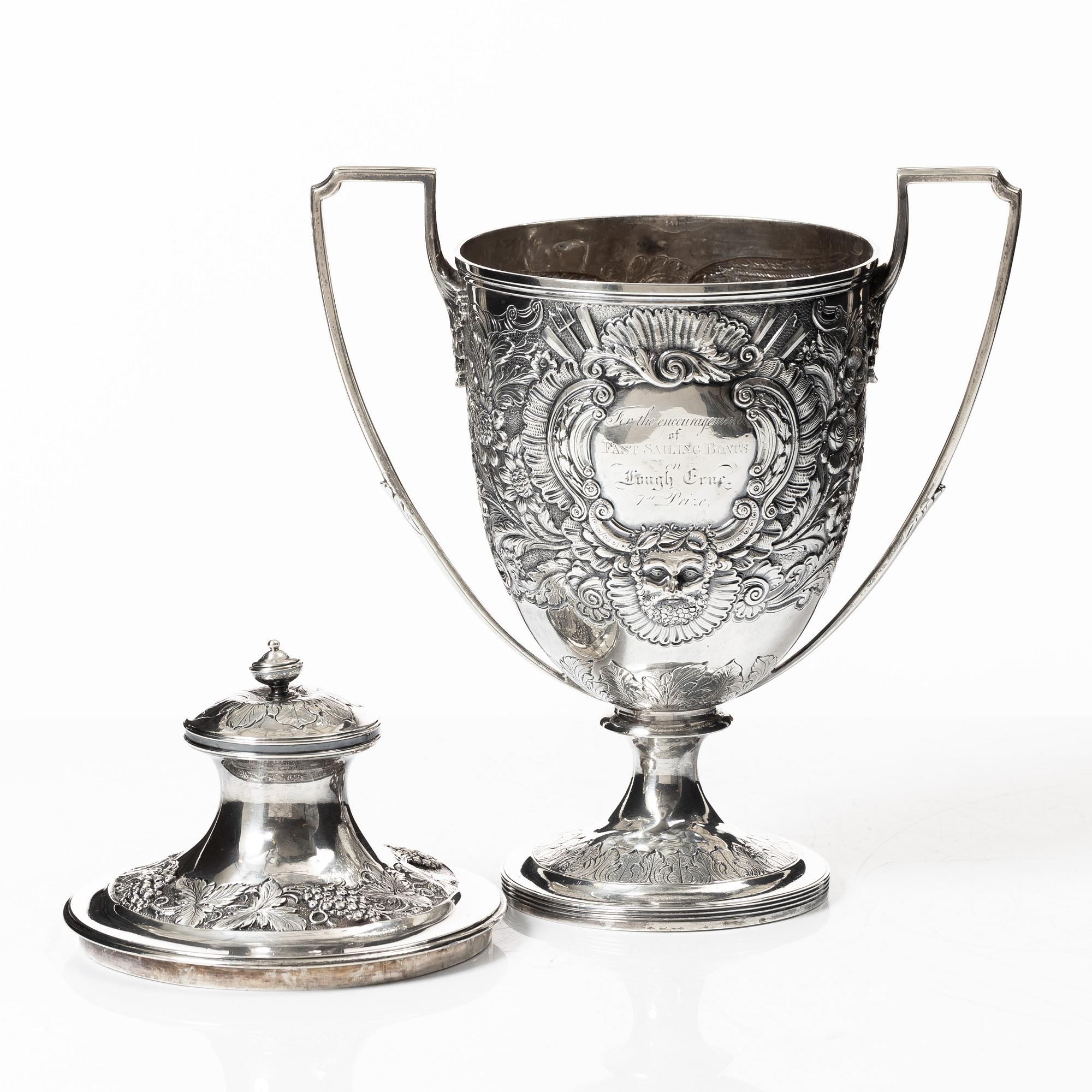 Rebecca Eames & Edward Barnard, a silver cup with lid, London, 1808.