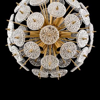 A CEILING LAMP BY VAL SAINT LAMBERT MID 20TH CENTURY.