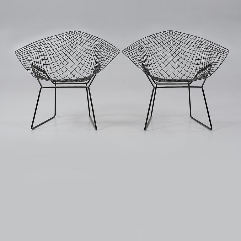 FÅTÖLJER, ett par, "Diamond Chair", Harry Bertoia, 1900-talets andra hälft.