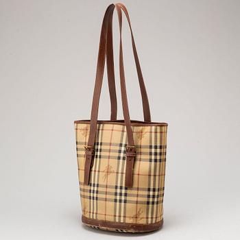 BURBERRY, bucket bag.