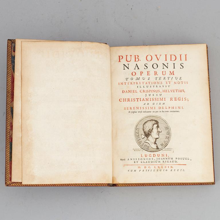 Ovid’s works, 1689 (4 vol).