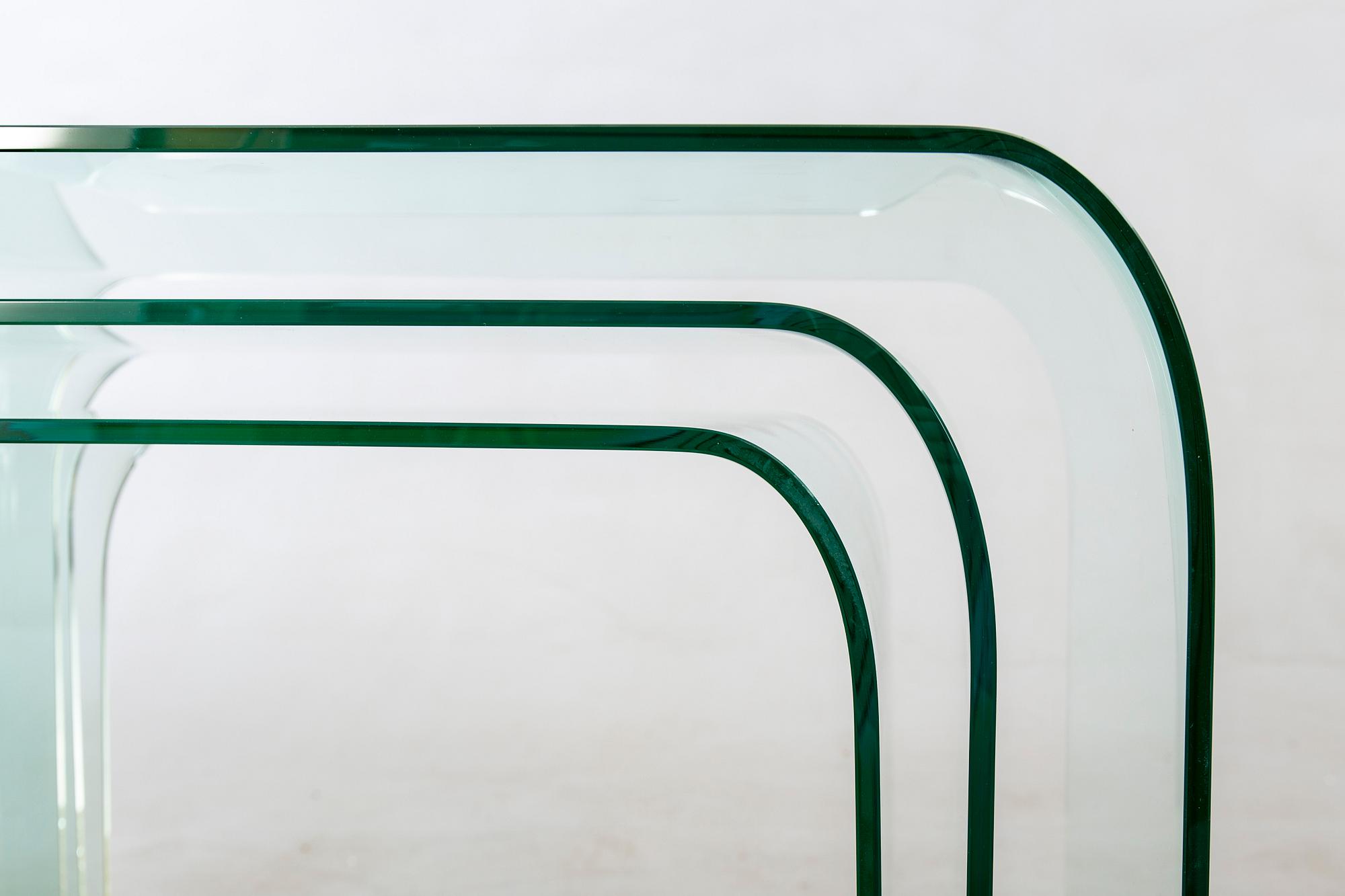 satsbord/soffbord 3 dlr "Eclipse" Ligne Roset 1900-talets slut.