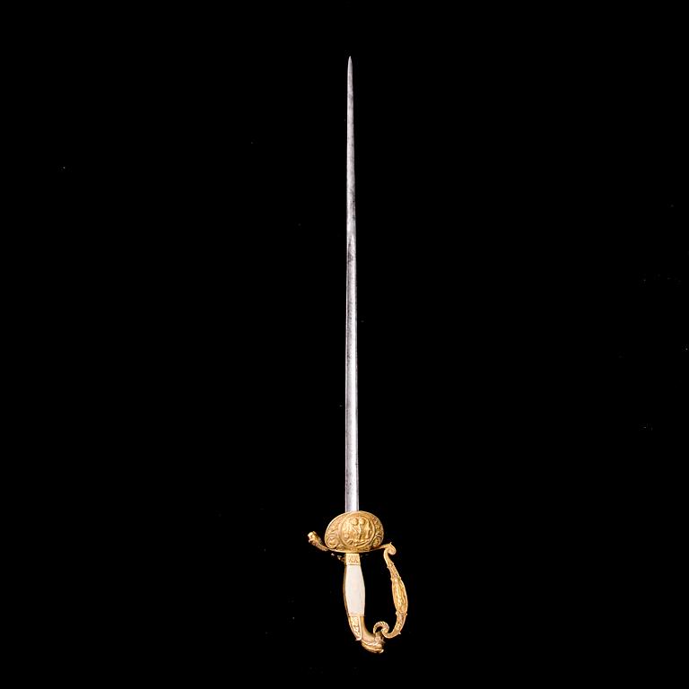DRÄKTVÄRJA, empir, troligen Frankrike, 1800-tal.