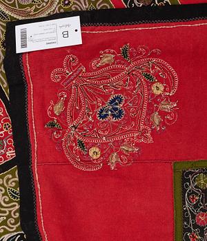 AN EMBROIDERY, a semi-antique Rascht, Persia (Iran), ca 312,5 x 311 cm.