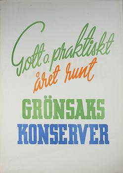 REKLAMAFFISCHER, 25 st, Hakonsköpmännens Reklamtjänst, Västerås, 1900-talets andra kvartal.