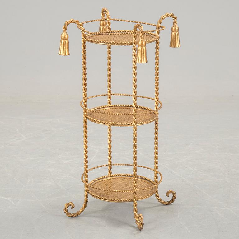 A bronzed metal pedestal probably Italy 1970s.