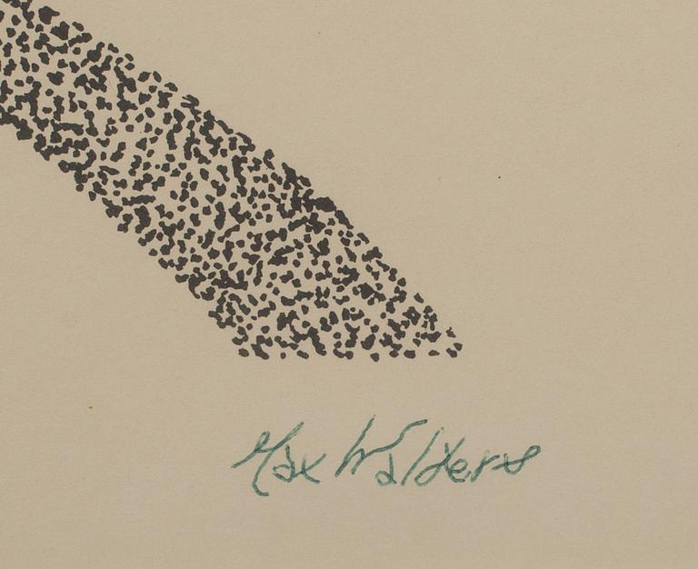 MAX WALTER SVANBERG, färglitografi. Numrerad 153/200 och signerad.