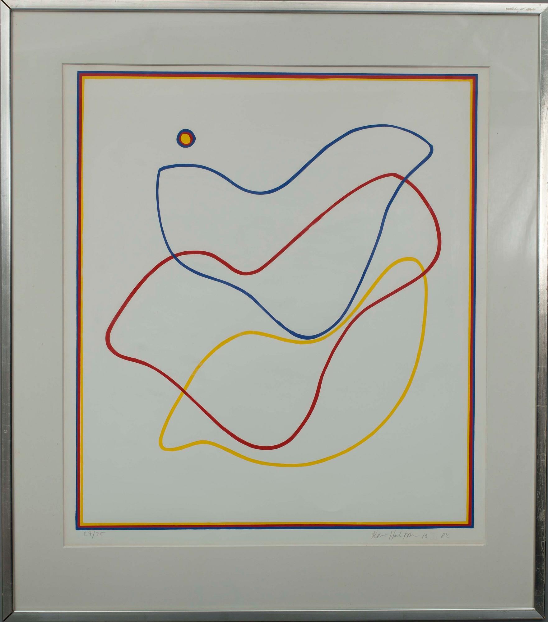 KARI HUHTAMO, serigrafi, sign o dat 1982. Numr 27/35.