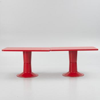 Yrjö Kukkapuro, bord, ett par och stolar, 7 st, "Saturnus", Haimi, Finland, 1970-tal.