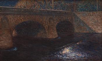 356. Nils Kreuger, "Norrbro en höstafton" (Norrbro - autumn evening).