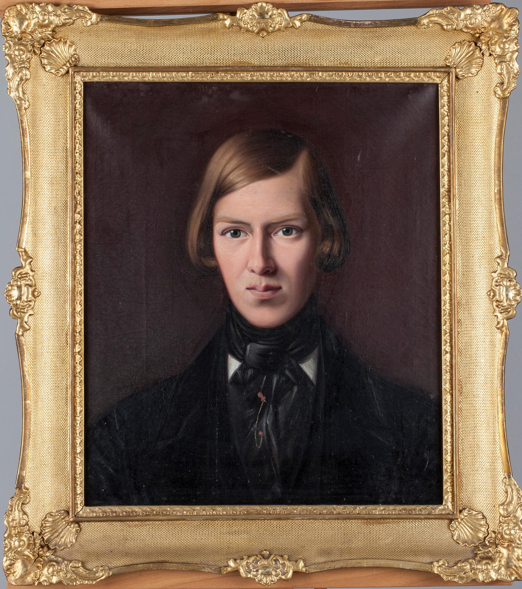 OKÄND KONSTNÄR, olja på duk, osignerad 1800-tal.