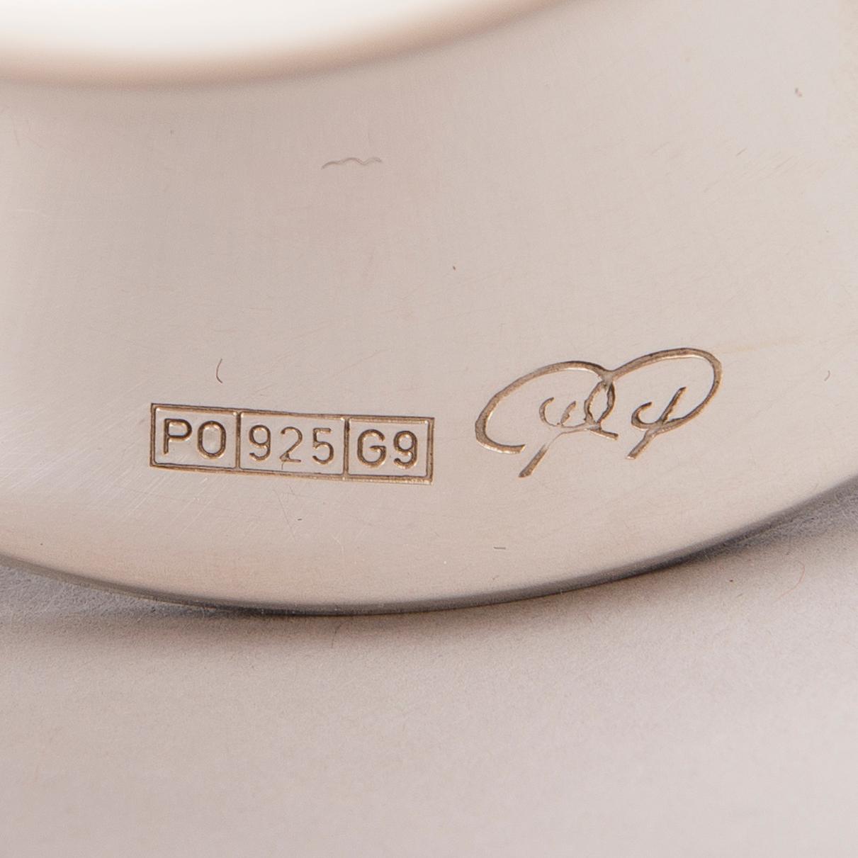 PEKKA PIEKÄINEN, LJUSSTAKAR, 2 st, silver, stämplade PP, Finland 1992 och 2008.