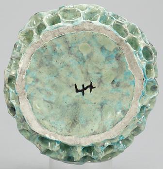 A Hans Hedberg faience sculpture of a sponge, Biot, France.