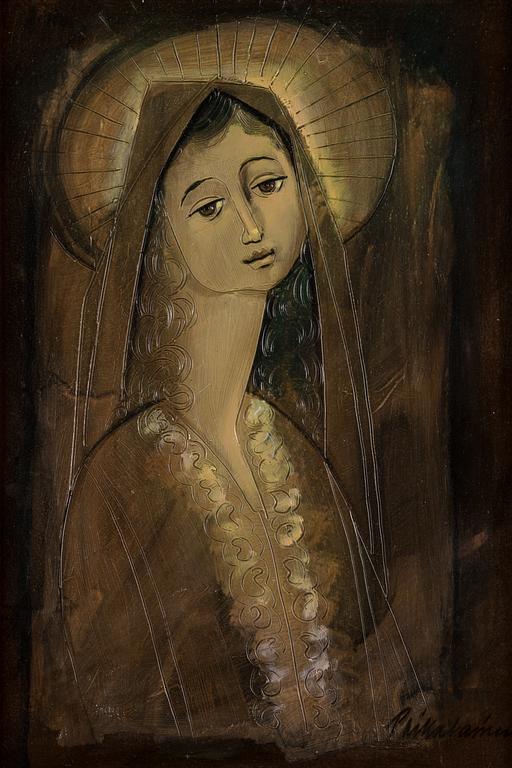 MARTTI POIKOLAINEN, oil on board, signed.