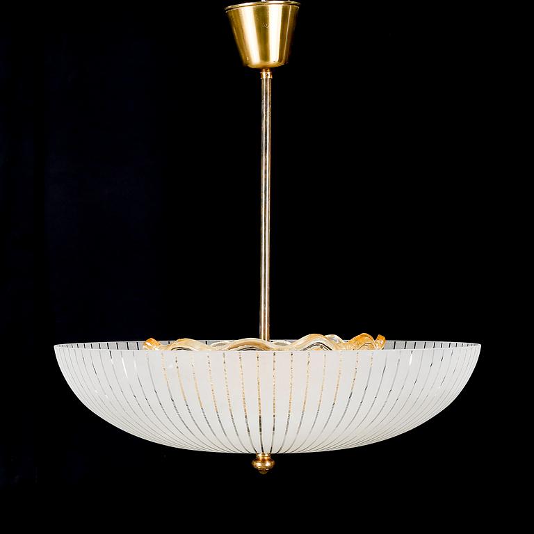 An Orrefors ceiling lamp from the 1940/50s.
