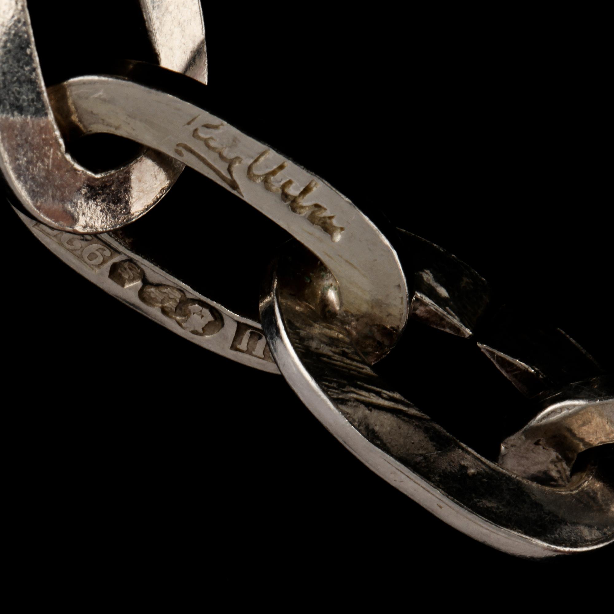 ARMLÄNK, sterlingsilver, Rey Urban, Stockholm, 1975. Vikt 35 g.
