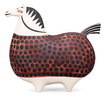27. A Stig Lindberg stoneware figure of a horse, 'Springare', Gustavsberg Studio 1952-72.