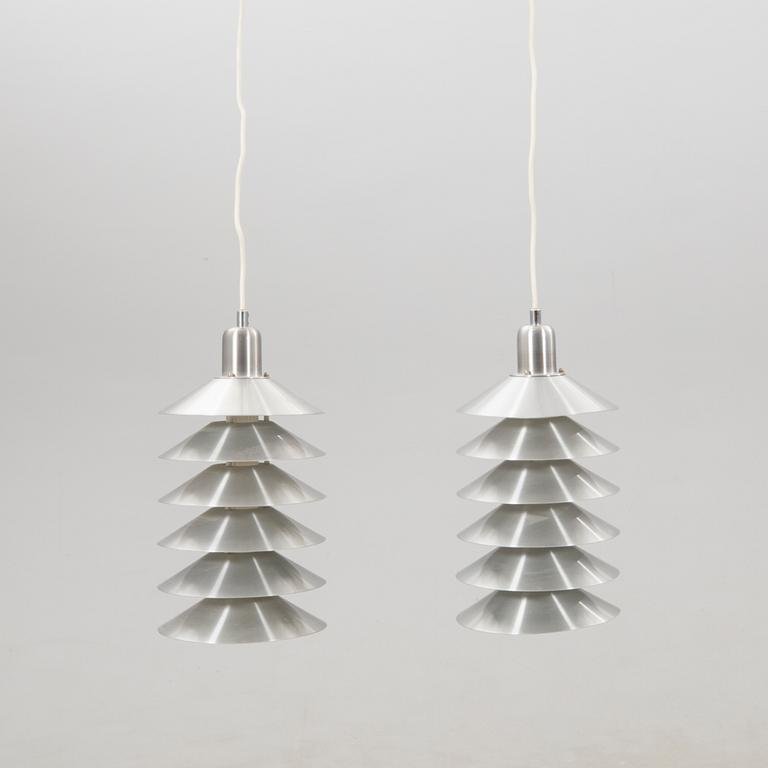 Jörgen Gammelgaard, ceiling lamps, a pair, "Tip Top 6", Pandul 1960s/70s.