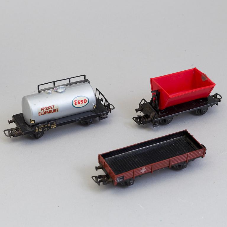 MODELLJÄRNVÄG med TILLBEHÖR, MÄRKLIN, Tyskland, 1960/70-tal.