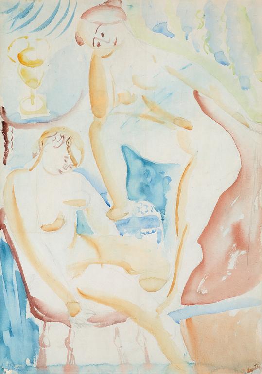 Sigrid Hjertén, Female nudes.