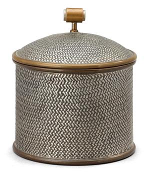 479. An Estrid Ericson pewter tobacco jar, Svenskt Tenn, Stockholm 1950.