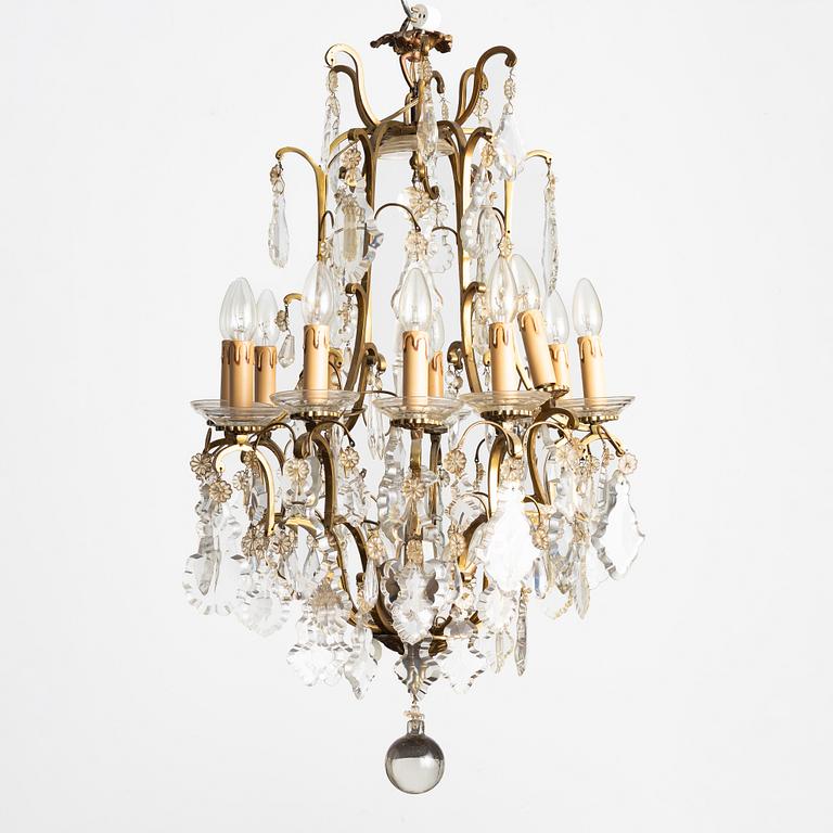 Ljuskrona, rokokostil, tidigt 1900-tal.