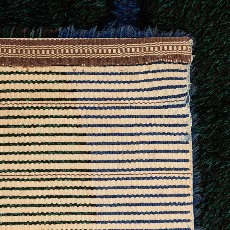 Rug, rya, approx. 245 x 142 cm.