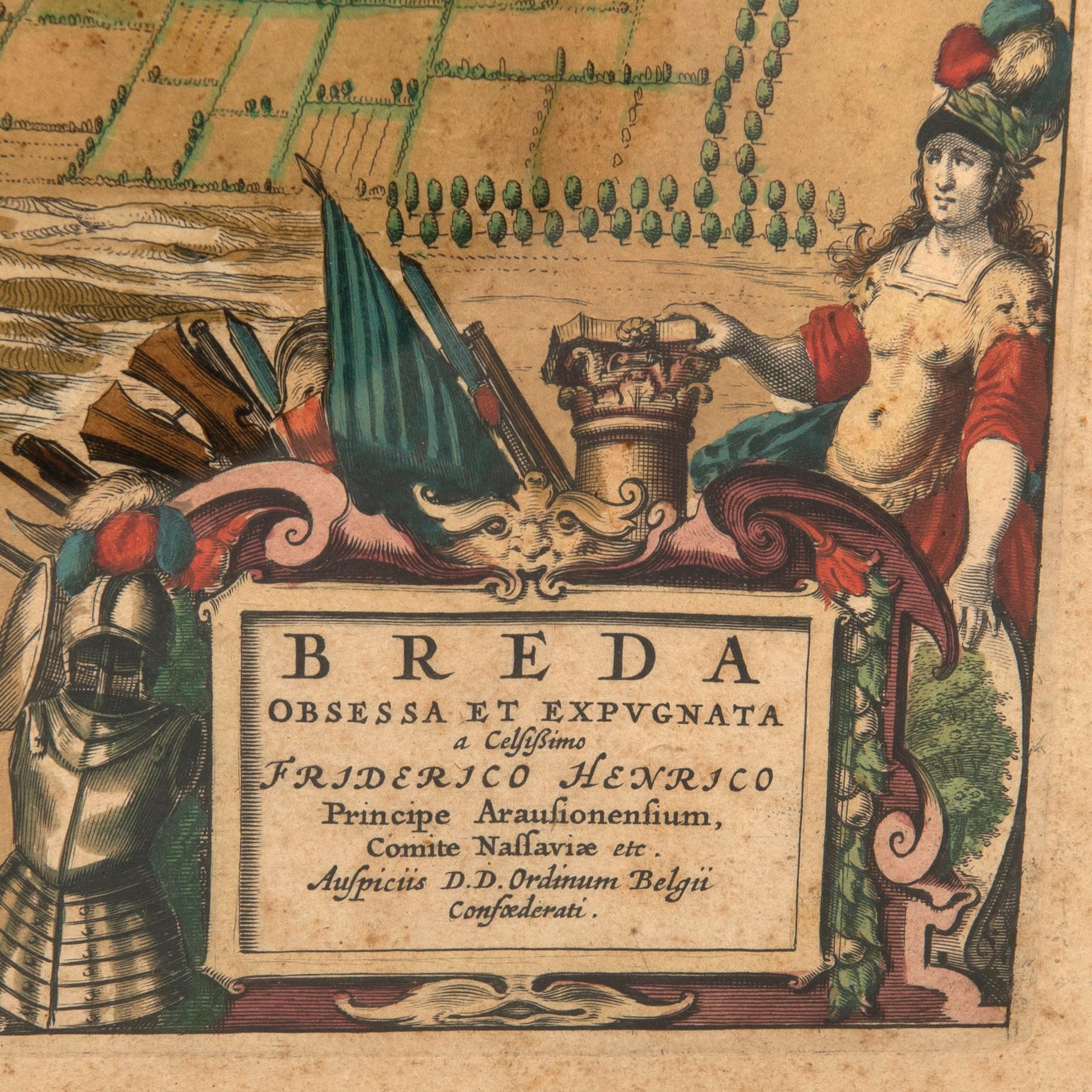 Karta, "Breda", 1700-tal.