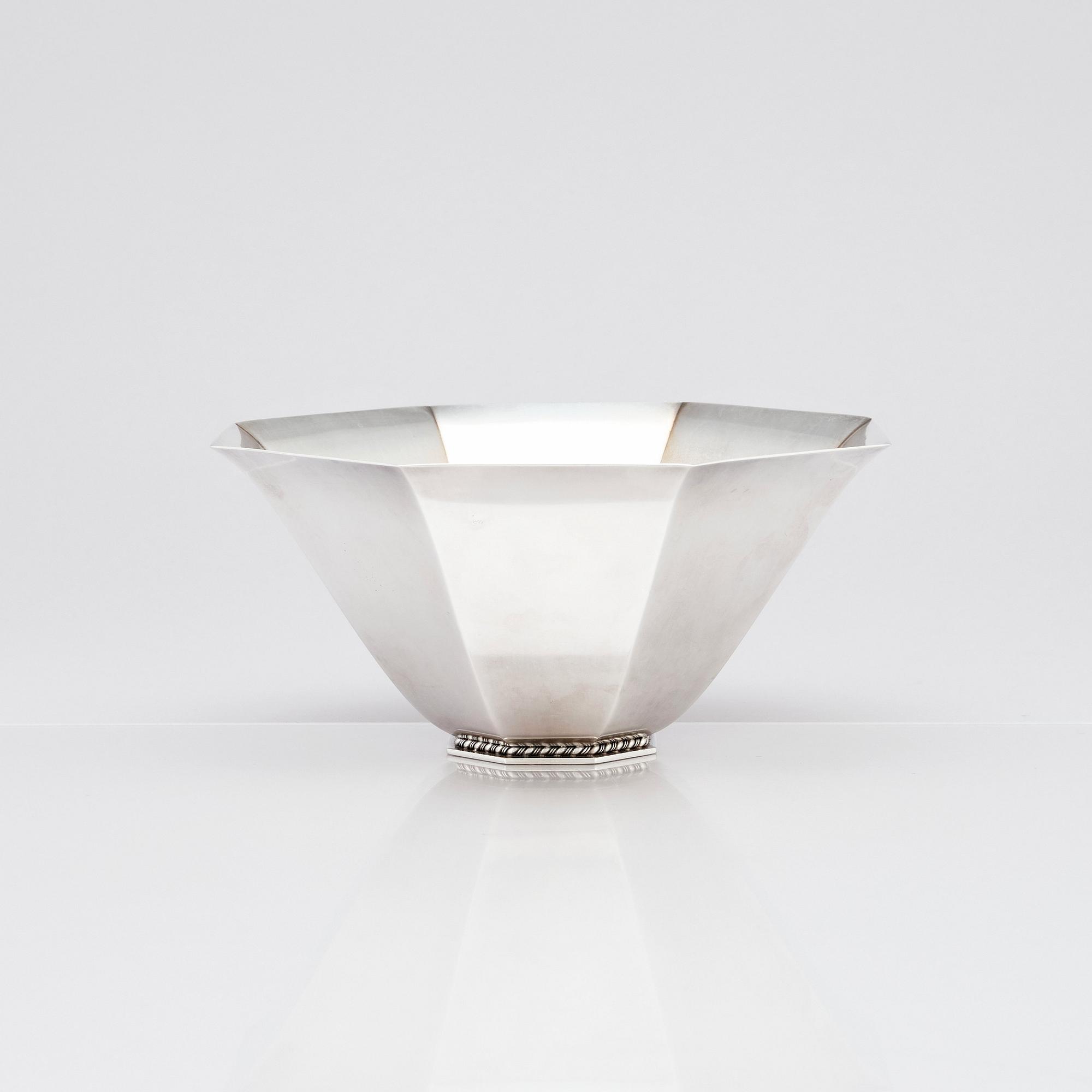 Wiwen Nilsson, a sterling silver bowl, Lund Sweden 1941.