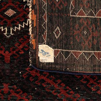 Beludj rug semi-antique, approx. 268x133 cm.