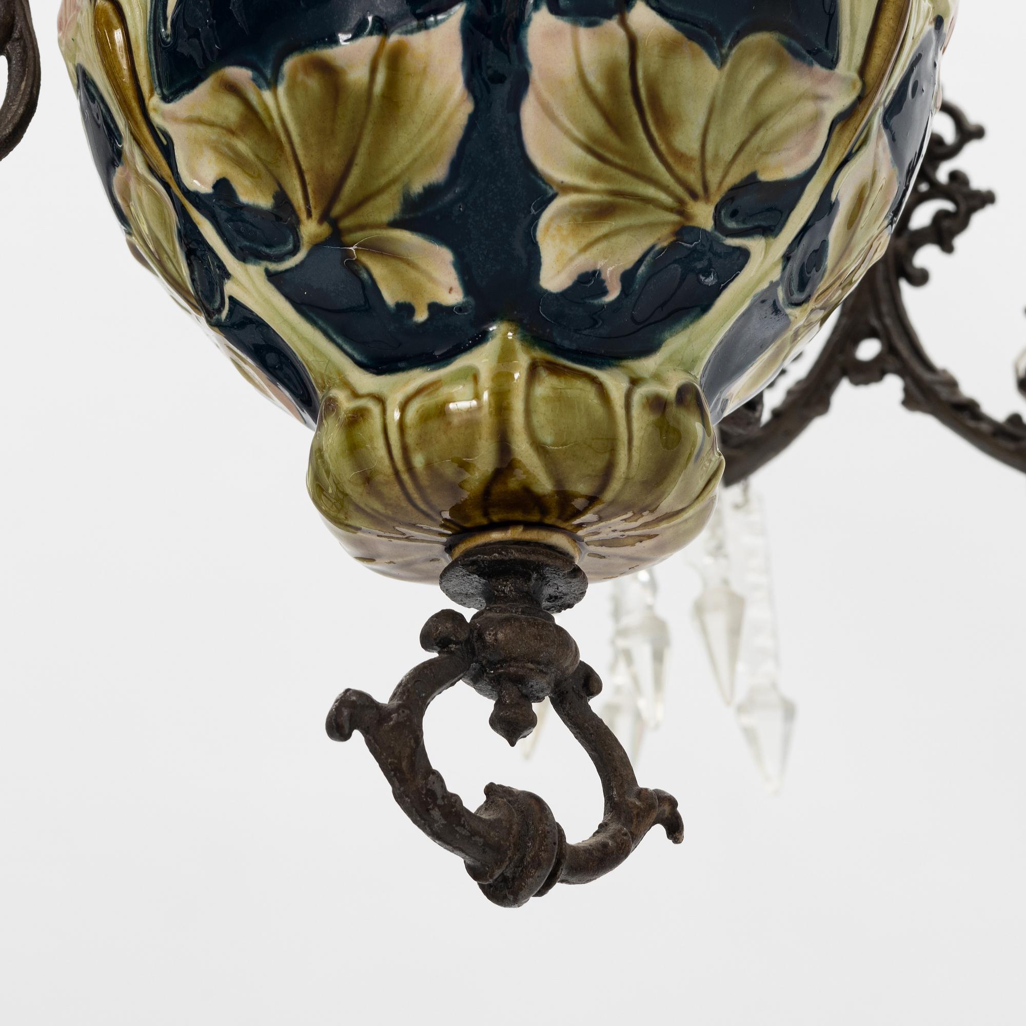 A paraffine lamp, late 19th Century.