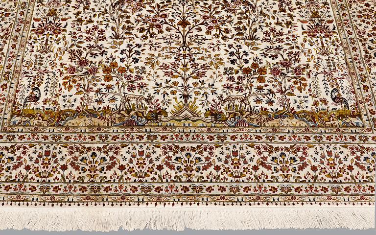 A carpet, Figural Anatolisk Silk, ca 222 x 167 cm.