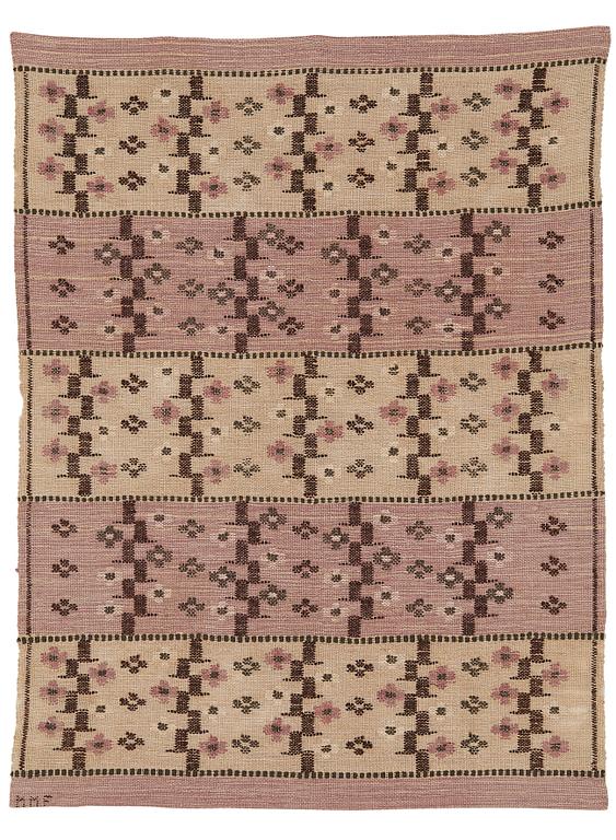 Märta Måås-Fjetterström, A textile, "Slån", flat weave, ca 92,5-93 x 69,5-71,5 cm, signed MMF.