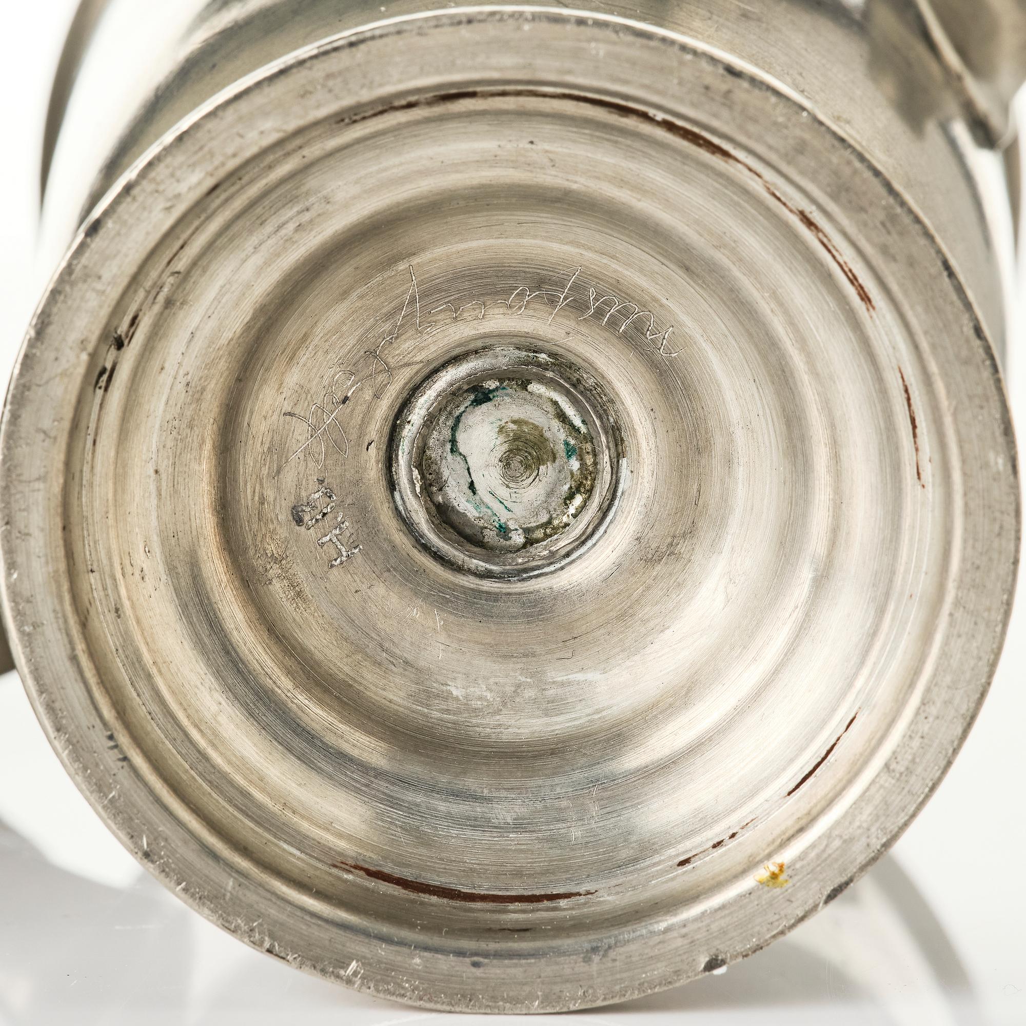 Nils Fougstedt, a set of two Swedish Grace vases, Herman Bergman art foundry, Stockholm, 1930.