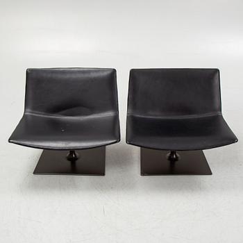 Lievore Altherr Molina, a pair of "Catifa 80" lounge chairs, Arper, Italy.