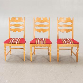 A Henning Kjaernulf, 1960s 7 pcs oak dining set, EG Möbler Danmark.